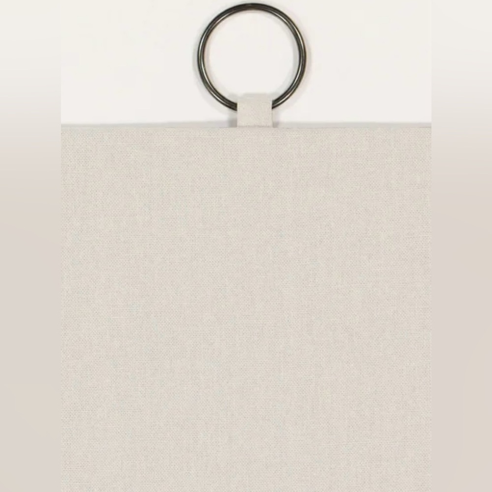 Mercantile Drop Cloth Light Filtering Ring Top Tab Farmhouse Curtain Panels - Picture 6 of 8